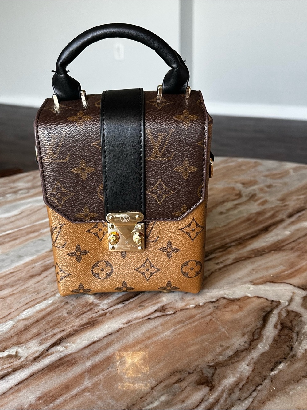 Louis Vuitton Two-toned Camera Box Handbag